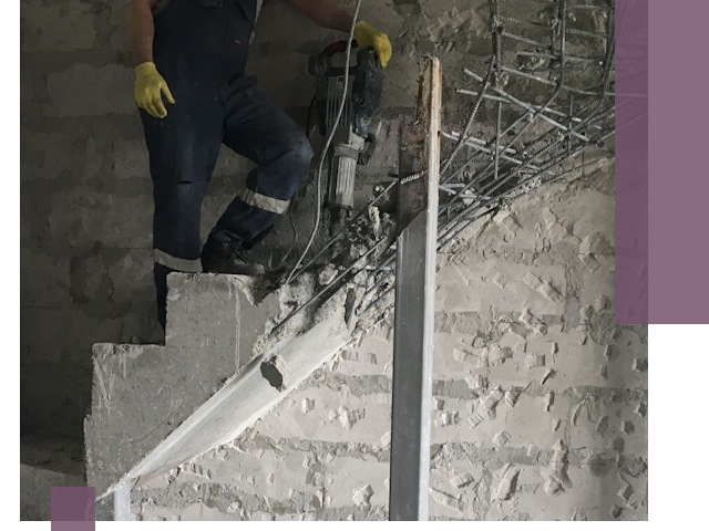 Демонтаж металлических и бетонных лестниц в Соли-Илецке