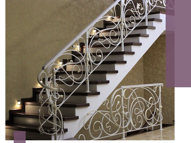 Кованые лестницы под ключ в Соли-Илецке — изготовление и монтаж