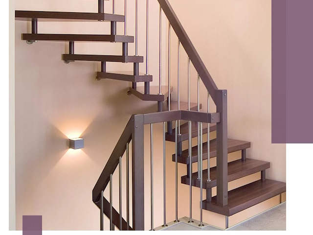 Изготовление лестниц на больцах в Соли-Илецке под ключ