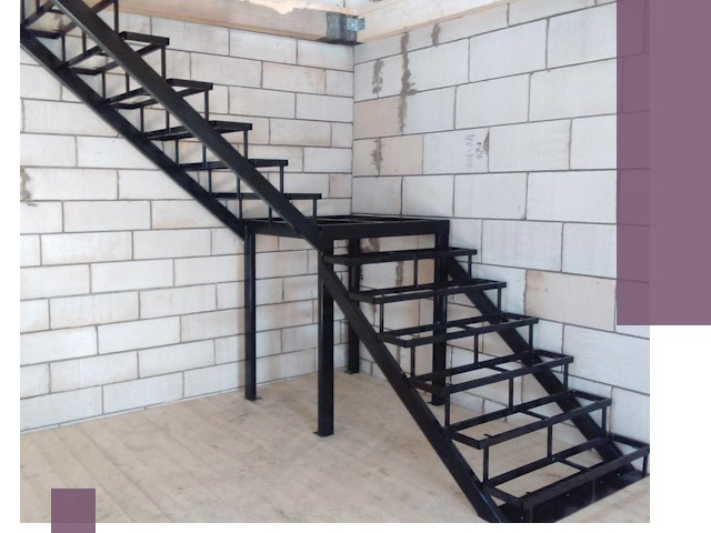 Лестницы на металлокаркасе под ключ в Соли-Илецке — изготовление и монтаж