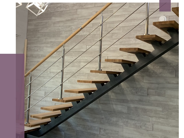 Изготовление лестниц на монокосоуре в Соли-Илецке от 77614 руб. 