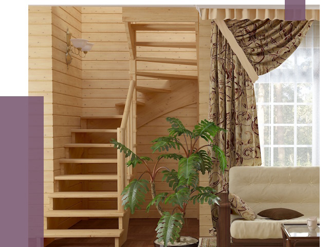 Лестницы для дачи в Соли-Илецке от 77354 руб.  | ПРОЛЁТ-Сои