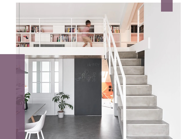 Лестницы для двухуровневой квартиры в Соли-Илецке от 179711 руб. | ПРОЛЁТ-Сои