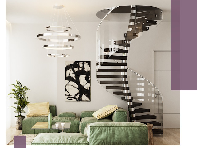 Лестницы для двухуровневой квартиры в Соли-Илецке — изготовление и монтаж