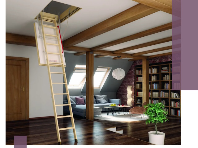 Чердачные лестницы под ключ в Соли-Илецке: изготовление и монтаж