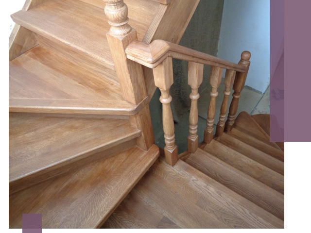 Дубовые лестницы под ключ в Соли-Илецке: изготовление и монтаж