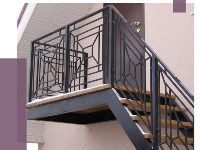 Металлические перила в Соли-Илецке от 4376 руб.  | ПРОЛЁТ-Сои
