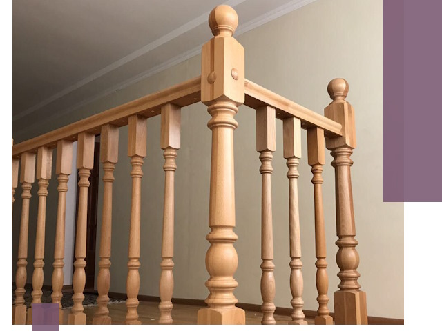 Деревянные перила на заказ в Соли-Илецке: монтаж и изготовление