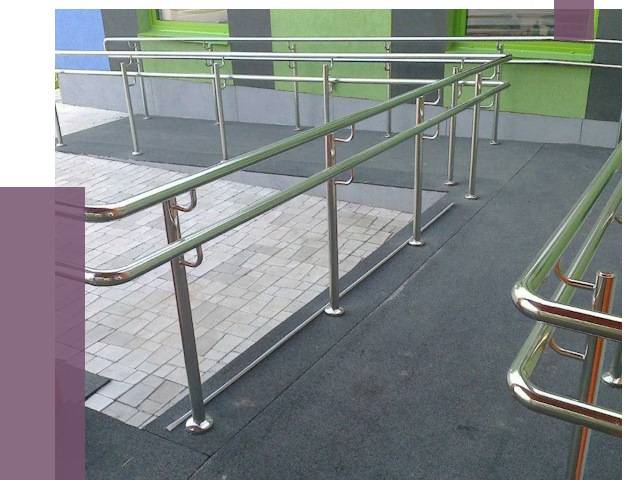 Ограждения пандусов в Соли-Илецке от 4428 руб. монтаж | ПРОЛЁТ-Сои