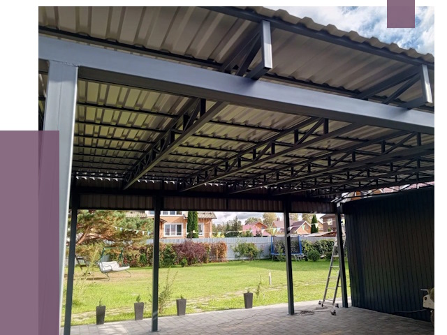 Монтаж навесов в Соли-Илецке от 7501 руб. — установка навеса | ПРОЛЁТ-Сои