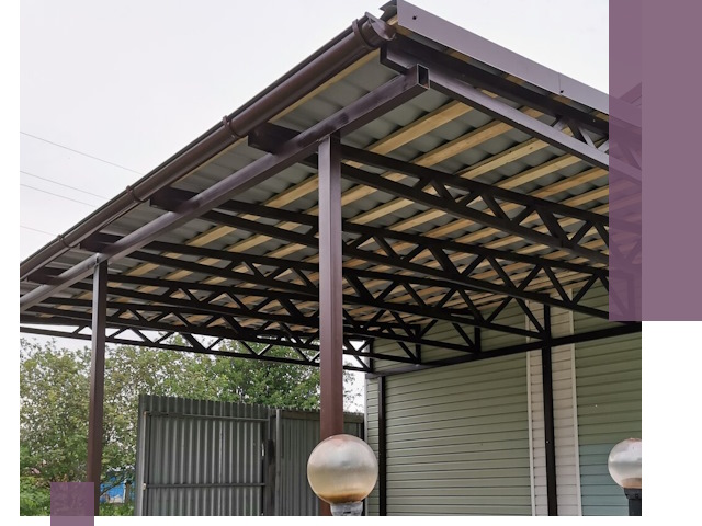 Навесы под ключ в Соли-Илецке: изготовление, монтаж и гарантия