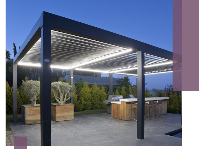 Навесы отдельно стоящие под ключ в Соли-Илецке из металла и поликарбоната