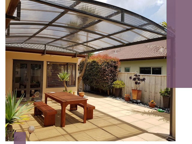 Навесы во двор под ключ в Соли-Илецке — изготовление и монтаж