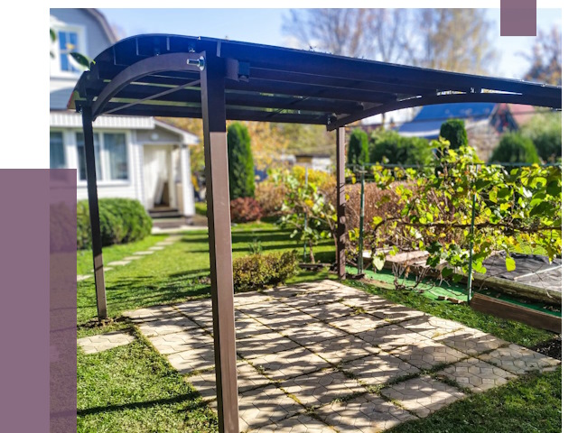 Навесы для дачи в Соли-Илецке от 12970 руб. под ключ — ПРОЛЁТ-Сои