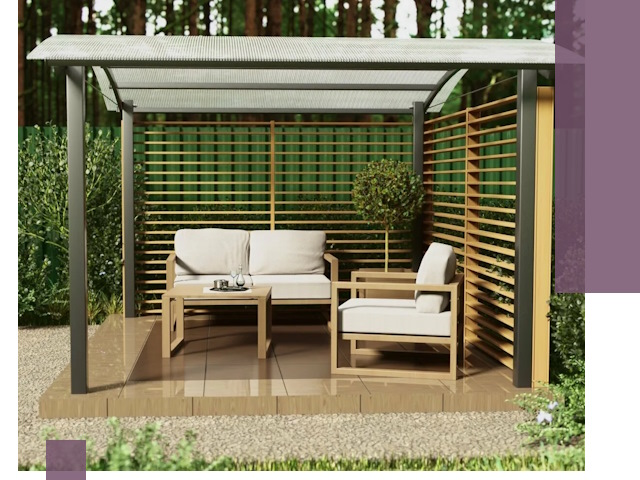 Навесы для дачи в Соли-Илецке: изготовление, монтаж и демонтаж