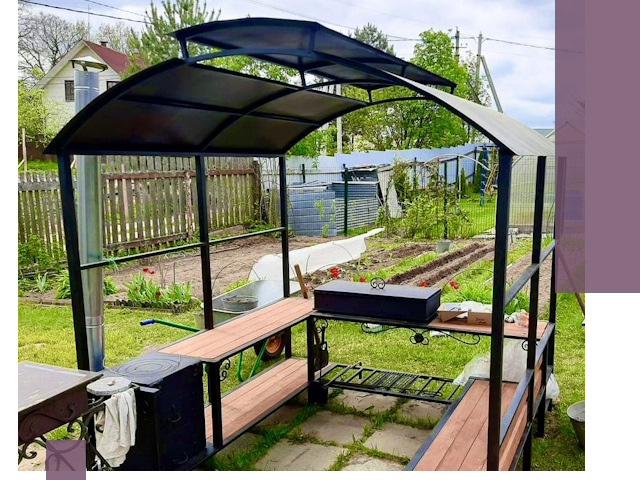 Навесы для барбекю в Соли-Илецке: изготовление, монтаж и демонтаж