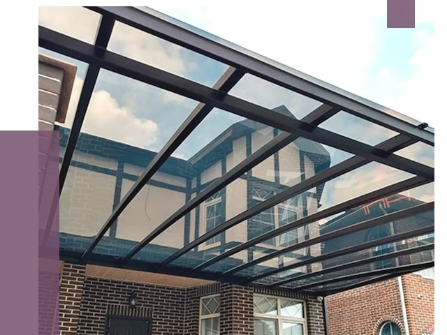 Навесы из поликарбоната в Соли-Илецке от 8772 руб. под ключ — ПРОЛЁТ-Сои