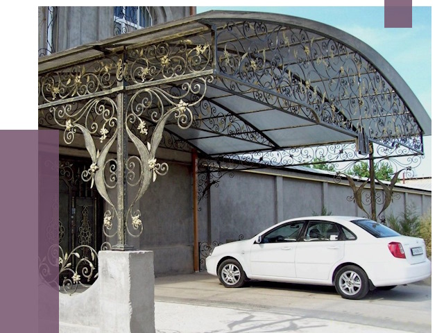 Кованые навесы в Соли-Илецке от 14846 руб. | ПРОЛЁТ-Сои
