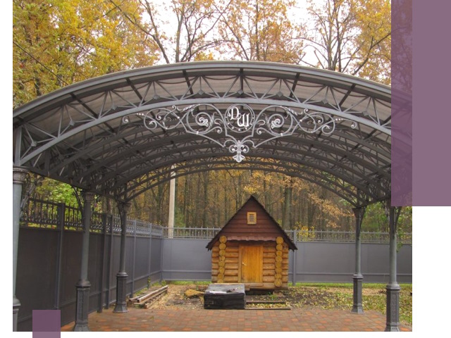 Кованые навесы премиум-класса под заказ в Соли-Илецке