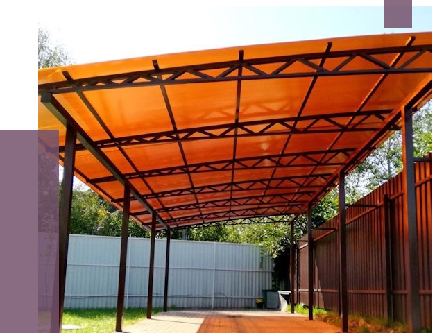 Односкатные навесы под ключ в Соли-Илецке от 13387 руб. 