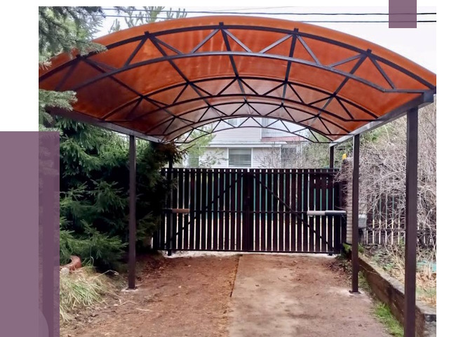 Арочные навесы в Соли-Илецке от 12970 руб. — изготовление и монтаж | ПРОЛЁТ-Сои