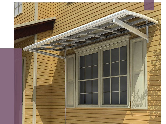 Козырьки над окнами в Соли-Илецке от 7761 руб. — монтаж, покупки | ПРОЛЁТ-Сои