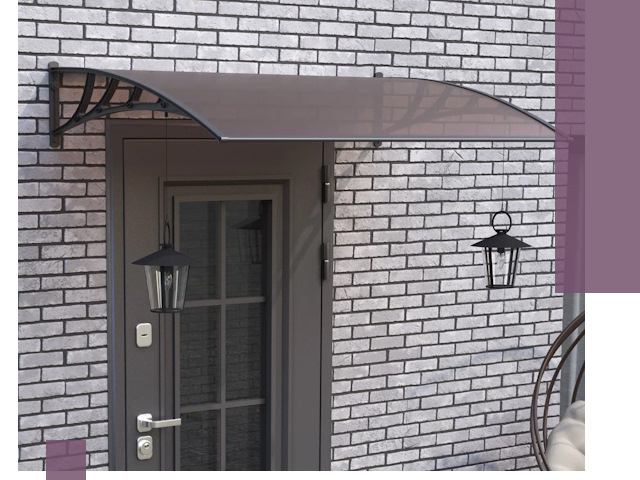 Недорогие козырьки и навесы под ключ в Соли-Илецке