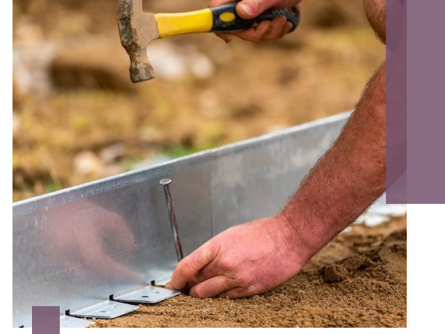 Монтаж металлических бордюров в Соли-Илецке быстро и качественно