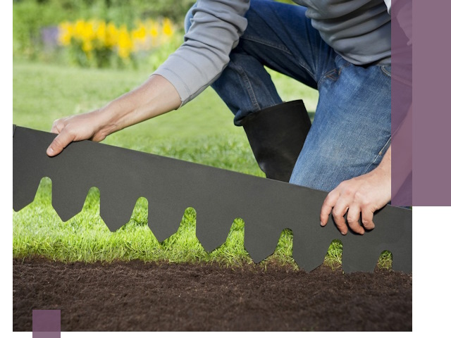 Металлические бордюры для газона в Соли-Илецке — изготовление и монтаж